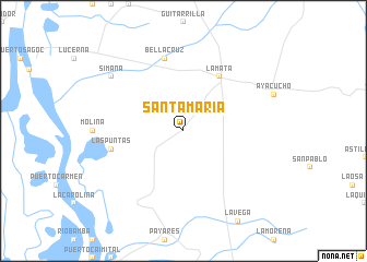 map of Santa María