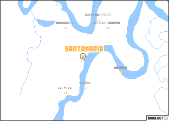 map of Santa María