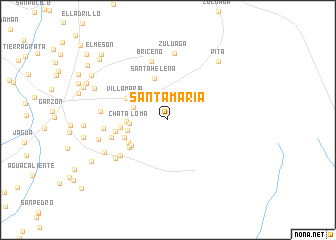 map of Santa María