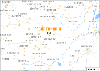 map of Santa Maria