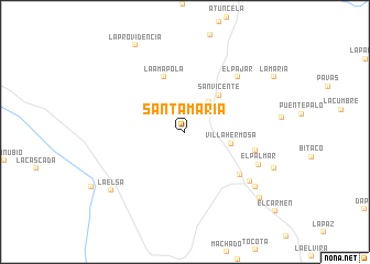 map of Santa María