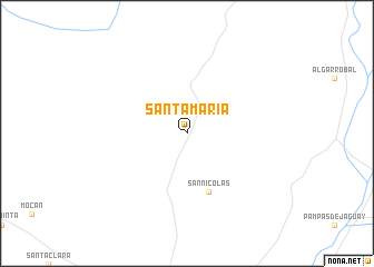 map of Santa María