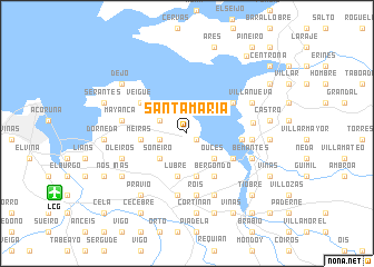 map of Santa María