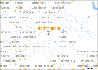 map of Santa María