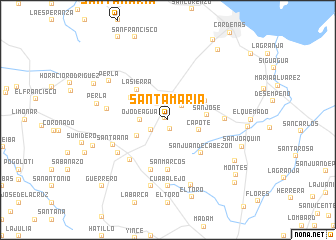 map of Santa María