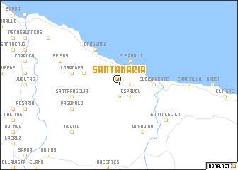 map of Santa María