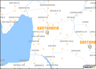 map of Santa María