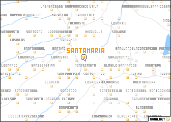 map of Santa María