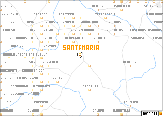 map of Santa María