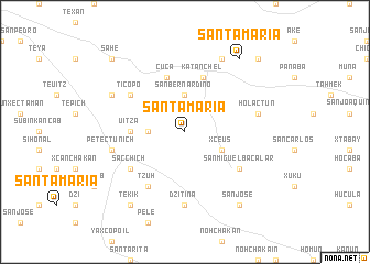 map of Santa María