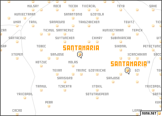 map of Santa María