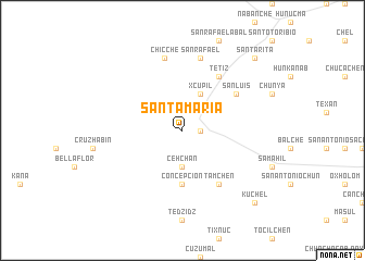 map of Santa María