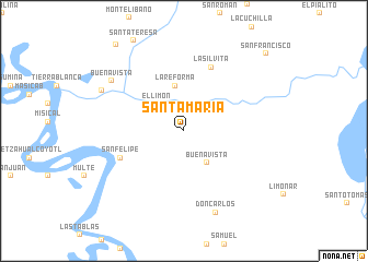 map of Santa María