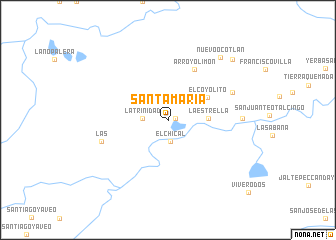 map of Santa María