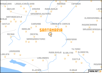 map of Santa María