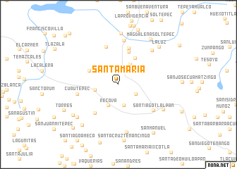 map of Santa María