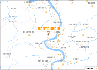 map of Santa Maria