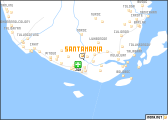 map of Santa Maria