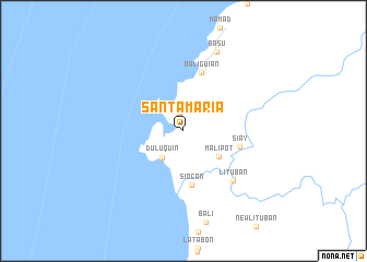 map of Santa Maria