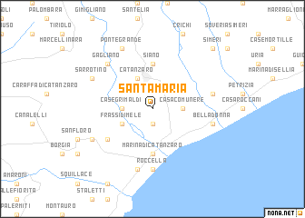 map of Santa Maria