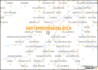 map of Santa Marina de Oblanca