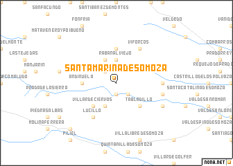 map of Santa Marina de Somoza