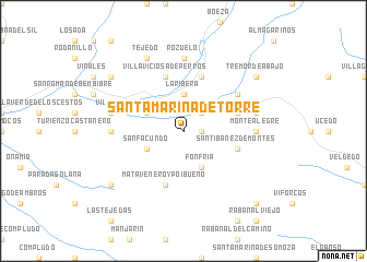 map of Santa Marina de Torre