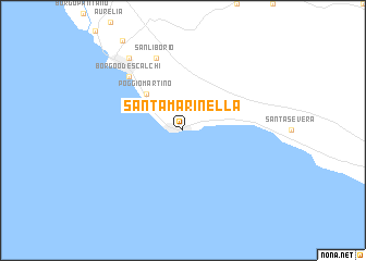 map of Santa Marinella