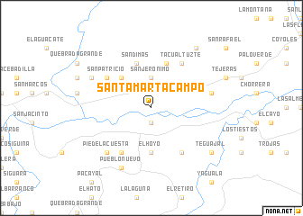 map of Santa Marta Campo