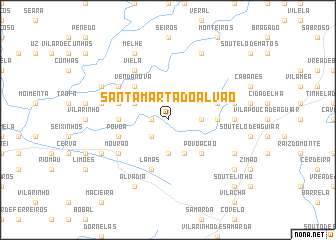 map of Santa Marta do Alvão