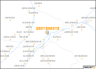 map of Santa Marta