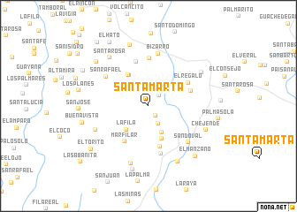 map of Santa Marta