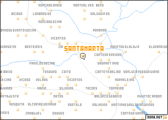 map of Santa Marta