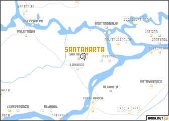 map of Santa Marta