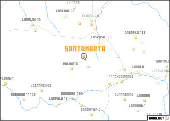 map of Santa Marta