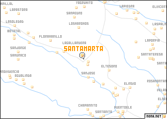 map of Santa Marta