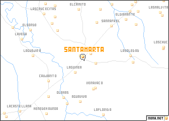 map of Santa Marta