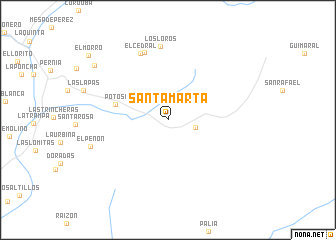 map of Santa Marta