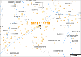 map of Santa Marta