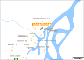 map of Santa Marta