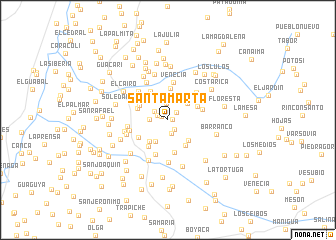 map of Santa Marta