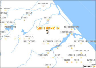 map of Santa Marta