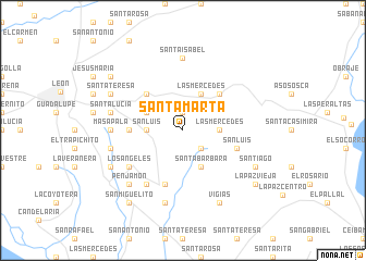 map of Santa Marta