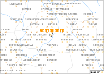 map of Santa Marta