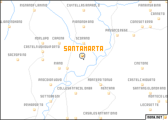 map of Santa Marta