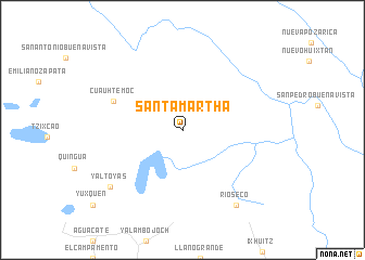 map of Santa Martha