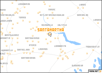 map of Santa Martha