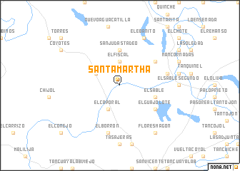 map of Santa Martha