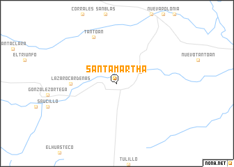 map of Santa Martha