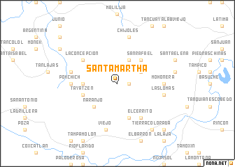 map of Santa Martha